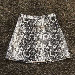 Abercrombie and Fitch snake print skirt